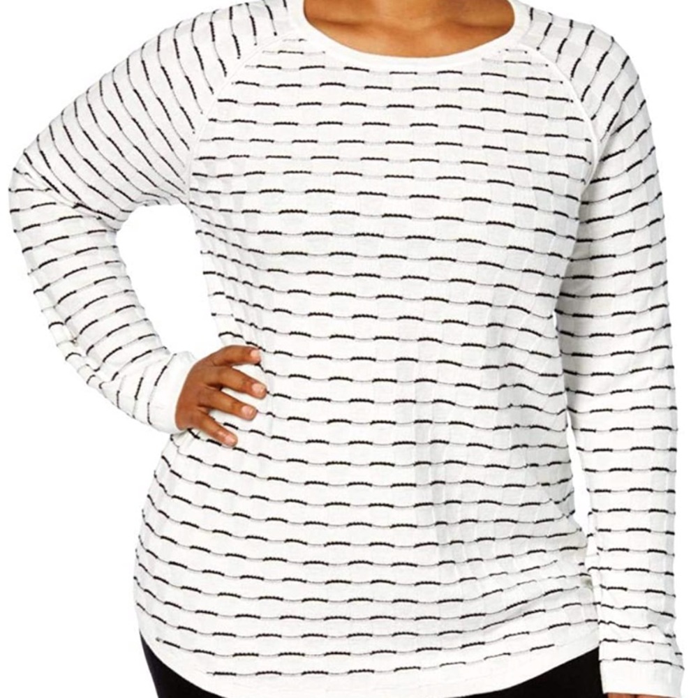 Women’s plus textured pullover sweater 2X